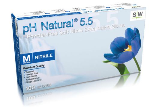 Blue Disposable pH 5.5 Nitrile Latex-free 100 Gloves All Sizes Dental Tattoo