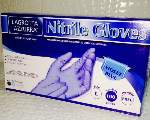 1000 nitrile no examination gloves violet blue color powder free size m for sale