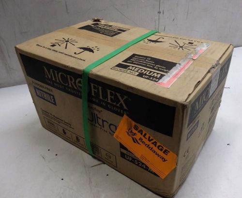 Lot of 3000 microflex ultraform powder free nitrile glove medium uf-524-m for sale
