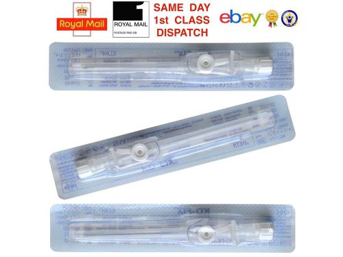 1 50 100 cannula venflon 17g 1.7x45 white wings port fast shipp blue ink cheapes for sale