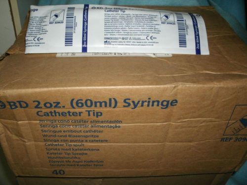 1 Case--40 in case--BD 2oz (60) Syringe Catheter tip-- medical supply