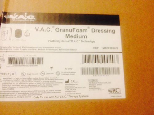 5 sealed V.A.C. GranuFoam Dressing Medium