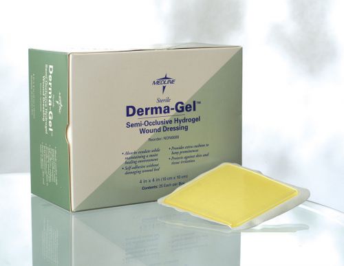 Medline derma-gel hydrogel wound dressing (box of 25) for sale