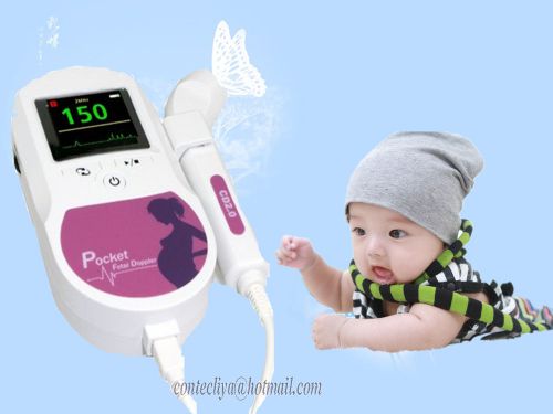 CE Pocket Fetal Doppler SONOLINE C(2MHZ probe ),baby heart beat monitor+free gel