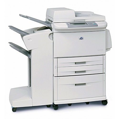Laserjet m9050 mfp includes c8085a stacker and 2k feeder for sale