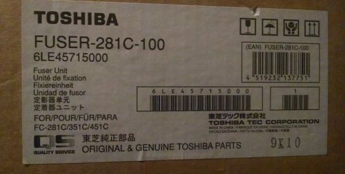 Toshiba Fuser 281C-100 Part # 6LE45715000 Fused Unit