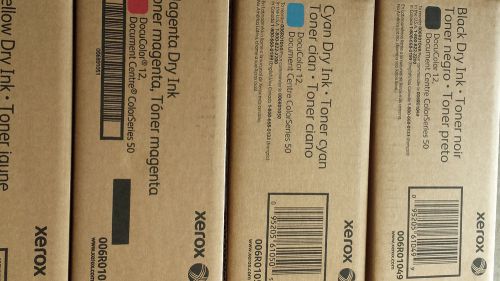 GENUINE OEM SET OF XEROX  DOC 12 TONER (6R1049, 50, 51, 52)