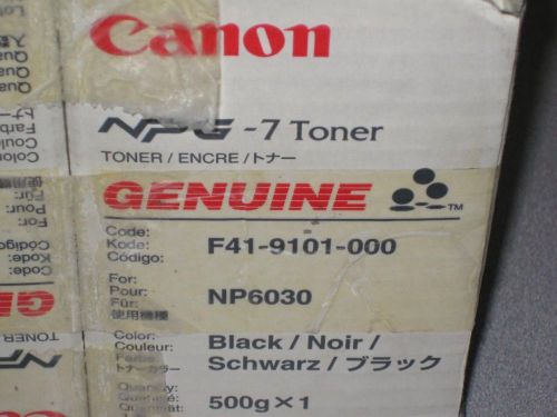 F41-9101-000 Genuine Canon NPG-7 Toner for the Canon NP6030 NIB Lot of 2