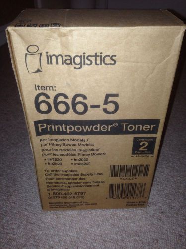 Imagistics Printpowder Toner 666-5 2 Cartridges