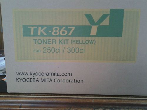 Genuine OEM Kyocera TK-867Y Yellow Laser Toner Kit