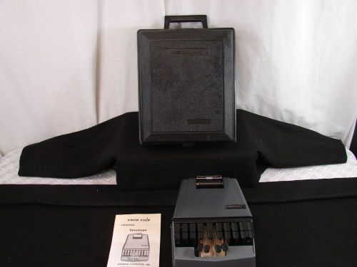 Hedman Vintage Stenotype Machine With Case