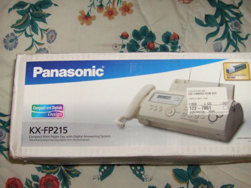 Panasonic KX-FP215 Plain Paper Fax/Copier Digital Never out of Box