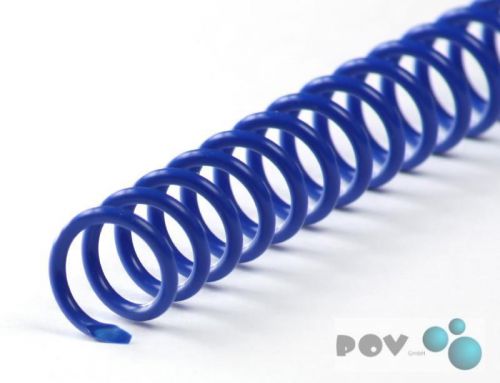 Binderucken CoilBind 47 Ringe 16mm, 4:1 Teilung blau