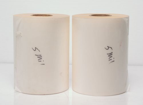 Two rolls 12&#034; x 1000&#039; 5 mil glossy laminating roll film 3&#034; core pet polyester for sale