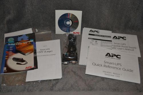 APC SMART-UPS 120V MANUAL, SOFTWARE &amp; CABLE NEW/NEVER BEEN USED