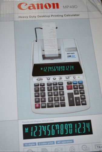 Canon MP49-D MP49D Desktop Printing Calculator