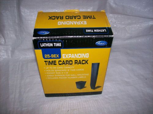Lathem time - expanding time card rack new time card holder 25-9ex for sale