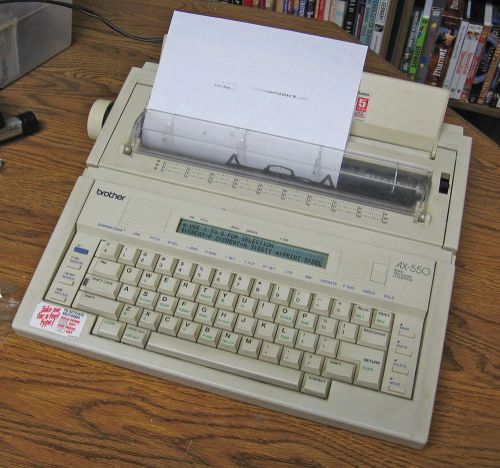 Brother Portable Electronic Typewriter, works great, with supplies