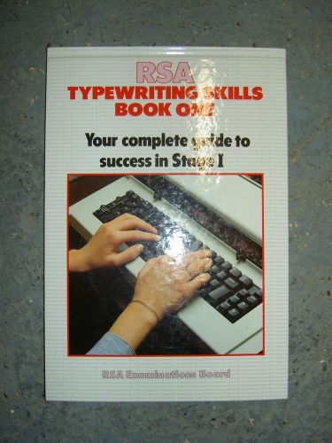 RSA Typewriting Skills Book One