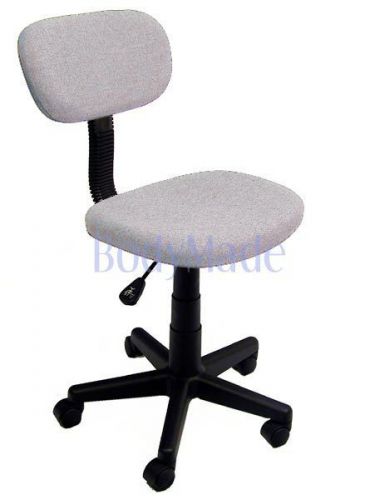 New grey gray fabric task office chair ergonomic back for sale