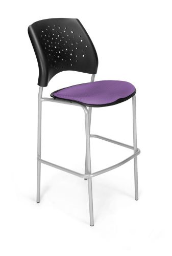 OFM Stars and Moon Cafe Height Chair Chrome Plum