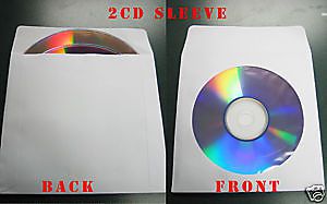 100 White Triple 3 disc CD DVD Paper Sleeve JS215