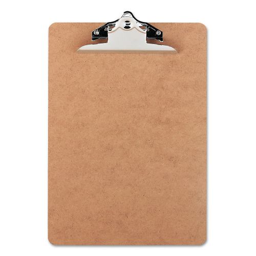 Office Impressions Durable Hardboard Construction Clipboard – Brown OFF82090 New