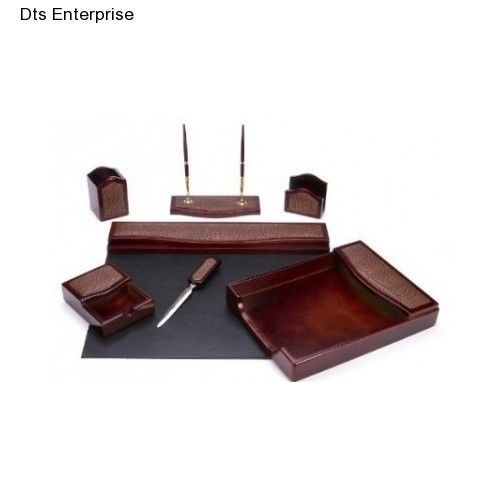 Desk Set Office Banker Business Letter Tray Memo Holder Pencil Storage Pen New