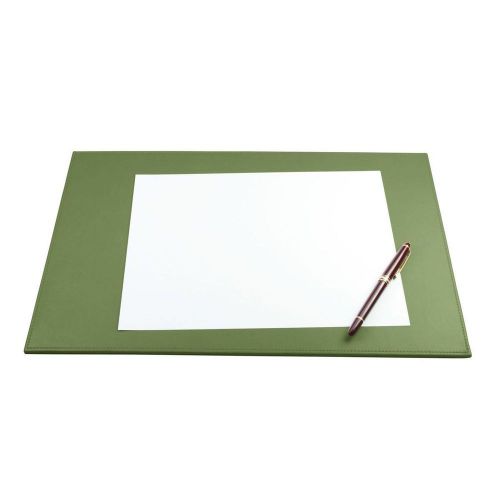 LUCRIN - Desk Pad 17.5 x 10.8 inches - Smooth Cow Leather - Light green