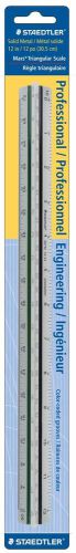 Staedtler prof-quality engineer&#039;s triangular scale - 12&#034; length - (987m1834bk) for sale