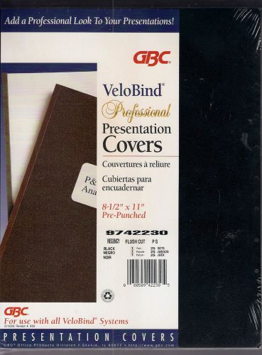 GBC VeloBind Professional Presentation Covers Pre-Punched 25 Sets
