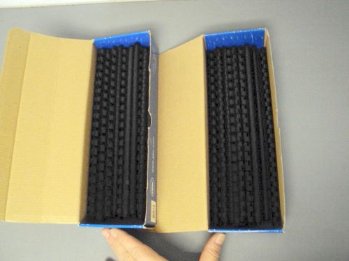 Comb-bind spines 5/16&#034; black plastic 8mm traditional 40-sheet  lot 108 new nib for sale