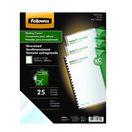 Fellowes Letter Size Binding Covers, Line Pattern - 25 pack