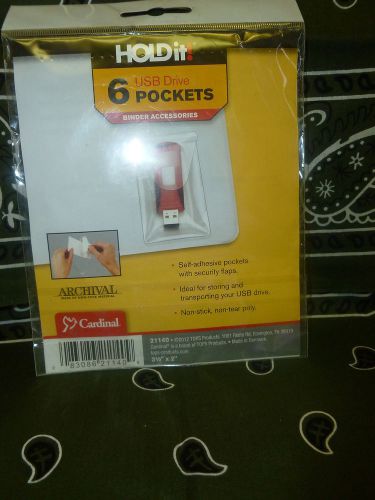 Hold It! USB Drive Pockets - Binder Accessories