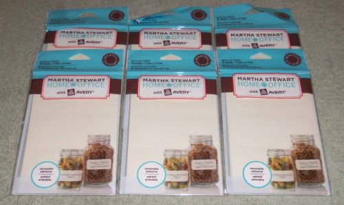 LOT 6 Packages = 108 Martha Stewart 72439 Home Office Avery Removable Labels