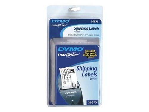DYMO LabelWriter Shipping - Permanent adhesive labels - black on white - 2 30573