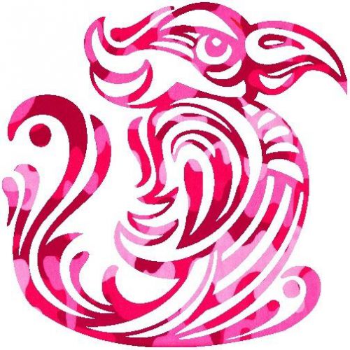 30 Custom Pink Camo Bird Personalized Address Labels
