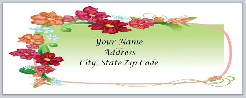 30 Flowers Personalized Return Address Labels Buy 3 get 1 free (bo103)