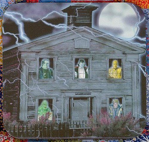 HAUNTED HOUSE Ghost Mummy HALLOWEEN Heavy Rubber Backed Mousepad #0849