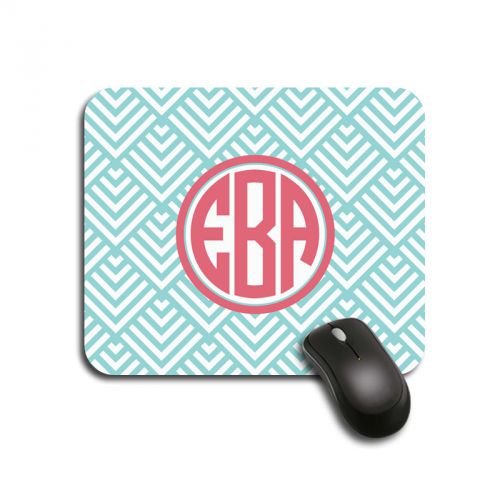 Coral label mouse pad ,name personalized,custom monogrammed computer  - 004 for sale