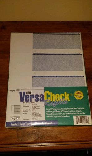 VersaCheck Security Personal Check Refills: Form #3001 Blue Premium 250 Sheets
