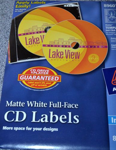 Avery LABELS 40 CD Labels 8960, 20 Ink Jet Greeting Cards 3251