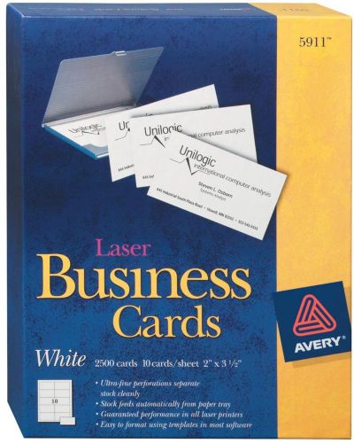 Laser business cards 2 x 3.5 white box of cards templates 5911 for sale