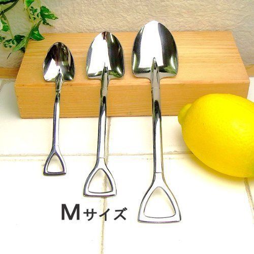 Unique Designer SCOOP Shape SPOON Size-M 14.5cm Cutlery MADE IN JAPAN NEW