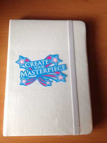 Ivory &#034;Create Your Masterpiece&#034; JOURNAL 192 ruled-pages with Elastic Closure NEW