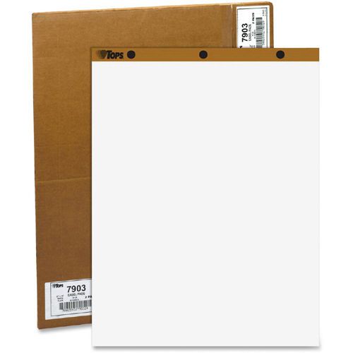 Tops Easel Pads, Unruled, 27 X 34, White, 50-Sheet Pads, 2 Pads/Carton