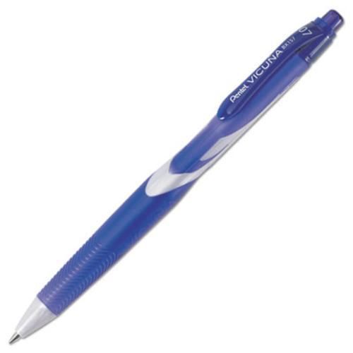 Pentel vicua bx157 ballpoint pen - 0.7 mm pen point size - blue ink - (bx157c) for sale