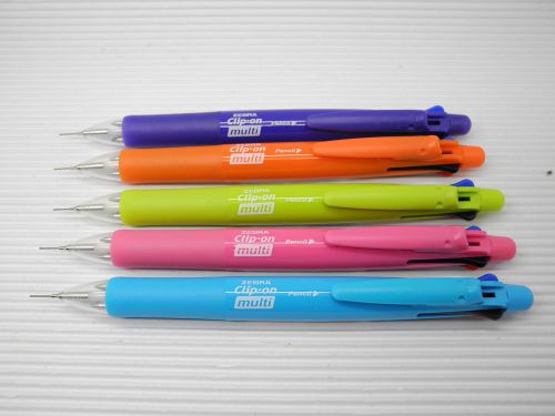 5 colurs barrel zebra multi-function 4 in 1 0.7mm ball point pen &amp; 0.5mm pencil for sale