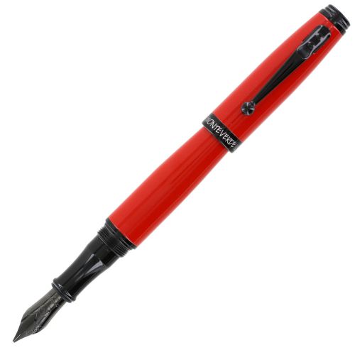 Monteverde Invincia Color Fusion Spitfire Red Fountain Pen - Broad (MV41182B)