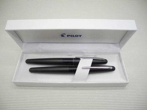 Black Pilot FP-MR1-BD F &amp; M nib Fountain pen free C-20 Converter with box(Japan)